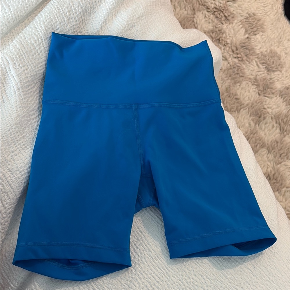 Lululemon Athletica Vibrant Blue Bike Shorts